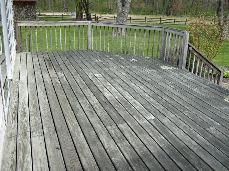 deck washing (before)